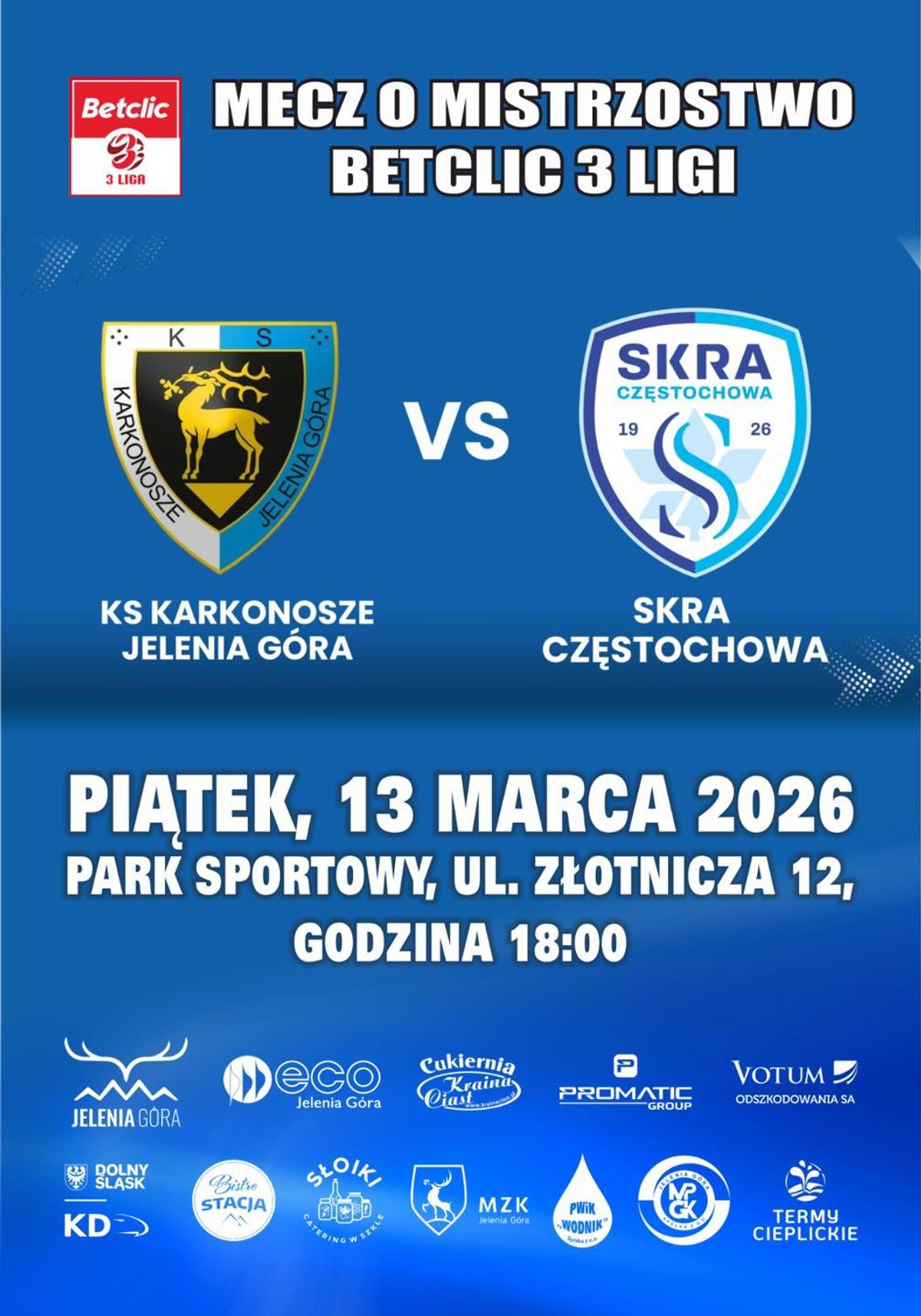 Mecz o mistrzostwo BETCLIC 3 Ligi