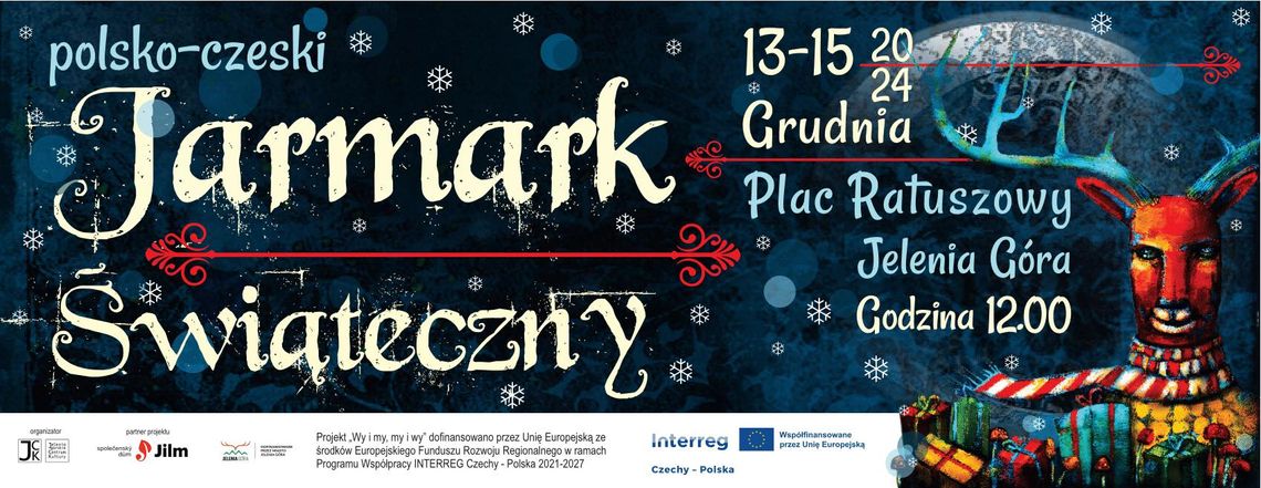 Miasto Jelenia Góra w 𝗱𝗻𝗶𝗮𝗰𝗵 𝟭𝟯-𝟭𝟱 𝗴𝗿𝘂𝗱𝗻𝗶𝗮 𝟮𝟬𝟮𝟰 zamieni się w świąteczną krainę pełną atrakcji! Miasto Jelenia Góra w 𝗱𝗻𝗶𝗮𝗰𝗵 𝟭𝟯-𝟭𝟱 𝗴𝗿𝘂𝗱𝗻𝗶𝗮 𝟮𝟬𝟮𝟰 zamieni się w świąteczną krainę pełną atrakcji!