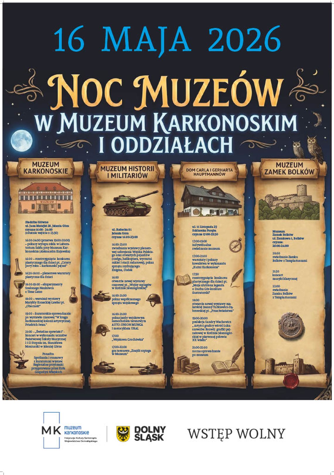 Przed nami najpiękniejsza muzealna noc w roku - 16 maja - Noc Muzeów!