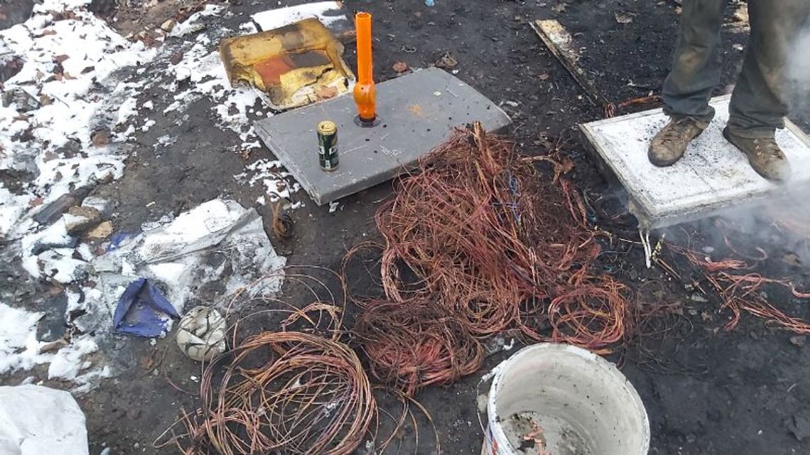 Spalali 10 kg przewodów elektrycznych