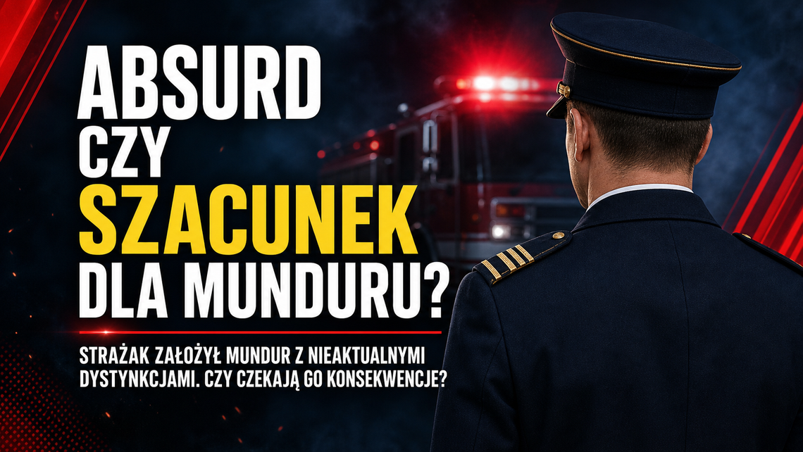 Strażak zgłoszony na Policję za złe odznaki na mundurze!