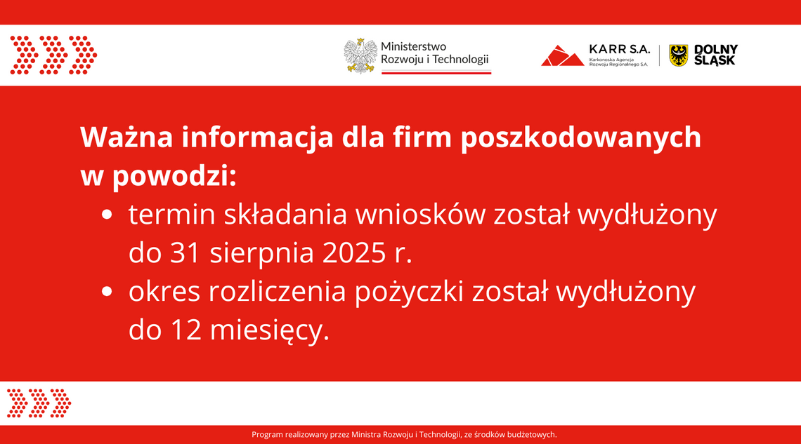 Twoja firma ucierpiała w powodzi i jeszcze nie skorzystałeś z pomocy finansowej?
