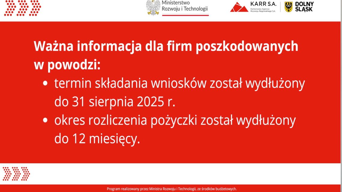 Wnioski można składać do końca sierpnia bieżącego roku. Wnioski można składać do końca sierpnia bieżącego roku.