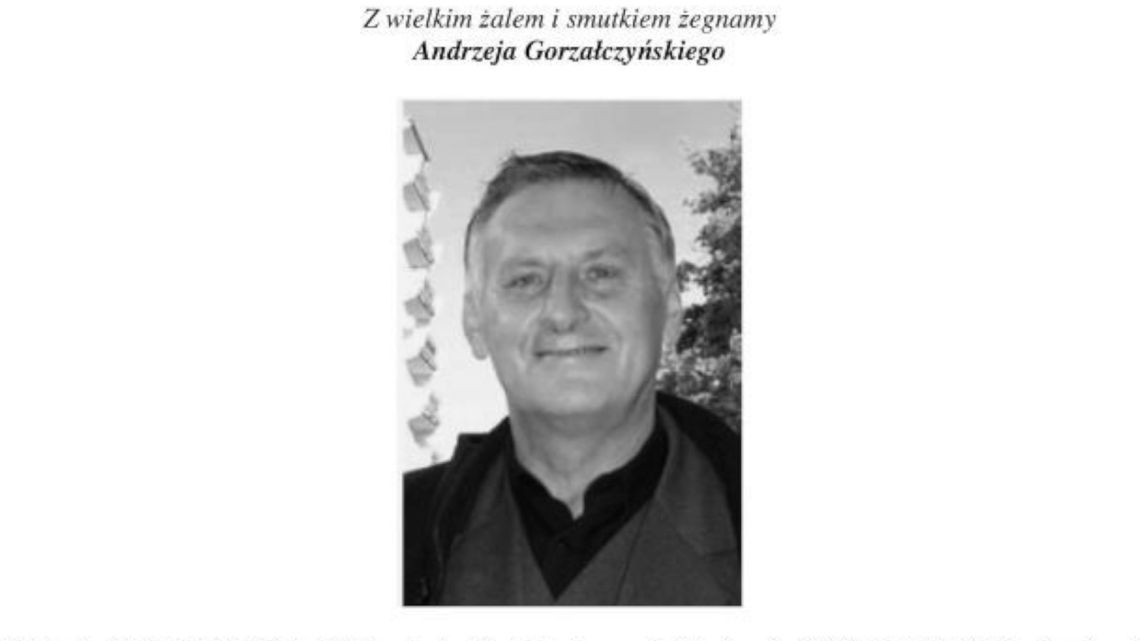 Zmarł Andrzej Gorzałczyński